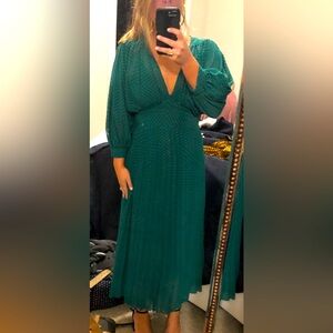 ASOS Emerald Green chevron dress